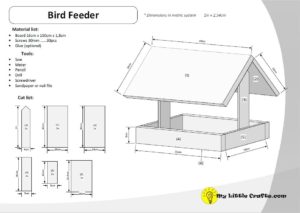 bird feeder plans metric preview