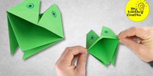 Origami croaking frog | How to make paper croaking frog